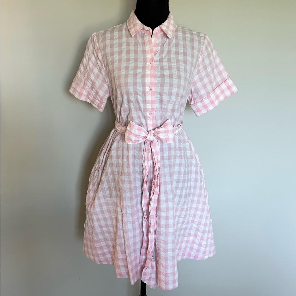 Lisa Marie Fernandez for Target Pink Gingham Shirt Dress - XS